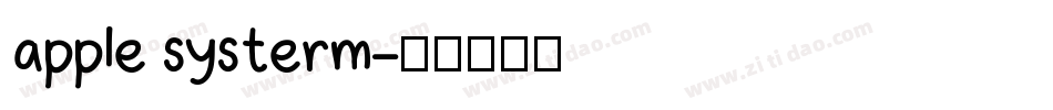 apple systerm字体转换